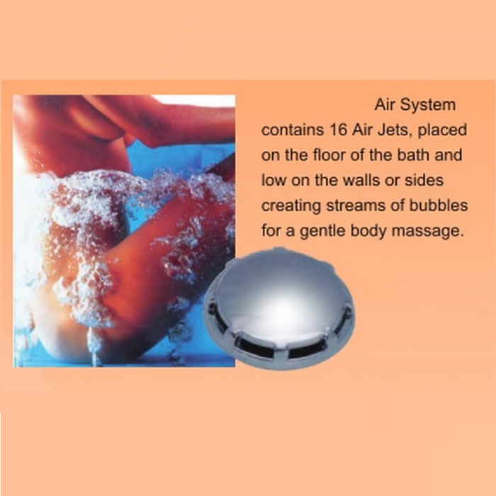 FS37 1700mm Gloss White/Black Rectangle 10 Jets Back to Wall Freestanding Spa Bath - HD reno