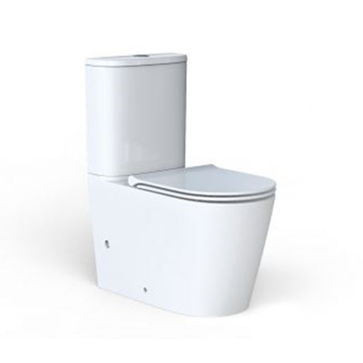 700*385*820mm Aquaperla Arrow Sergio Dual Washdown Two-piece Ceramic Gloss White Rimless Back To Wall Toilet - HD reno