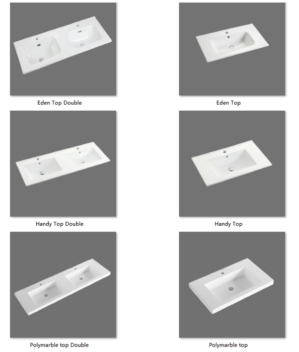 600-1500*450mm Concrete Grey Full Plywood Shaker Wall Hung Vanity With/Without Top - HD reno