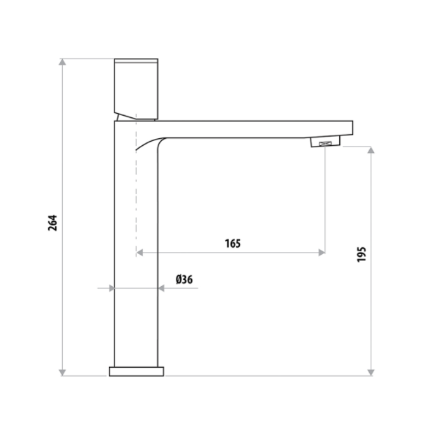 European Design The GABE Hi-Rise Basin Mixer Chrome/Chrome and Black/Chrome and Rose Gold/Brushed Gold/Matt Black/Matt Black and Rose Gold/Brushed Nickel/Gunmetal Grey