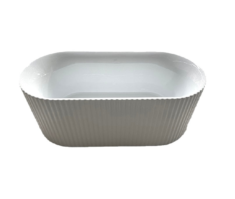 1500-1700*750*580mm Sunny 111 Gloss White/Gloss Black Oval Acrylic Freestanding Bathtub