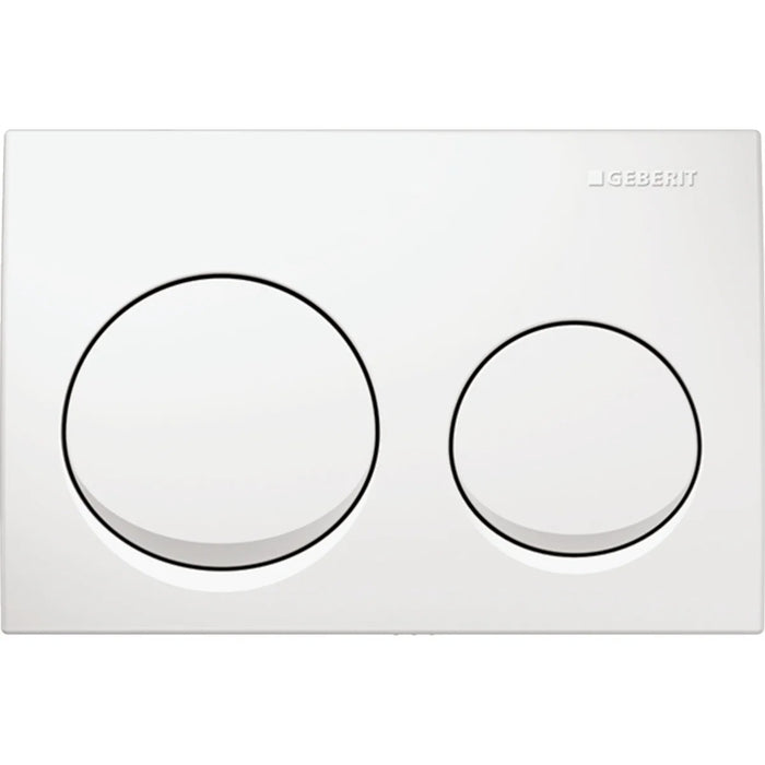 Mercio Geberit Alpha25 Round Flush Plate – White Finish