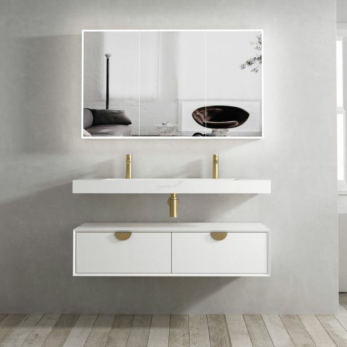 750-1500*650*130mm OTT Moonlight Wall Mounted LED Shaving Cabinet
