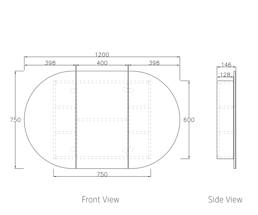 1200mm Bondi Black Wall Hung Vanity and Tall Boy and Shaving Cabinet