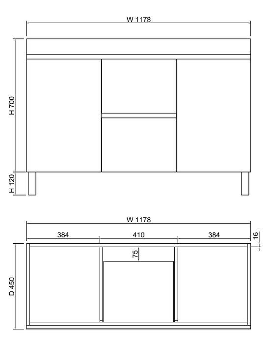 600-1500mm*820*450mm ABS Less Polyurethane Moisture Resistance Gloss White Freestanding Vanity With Kickboard - HD reno