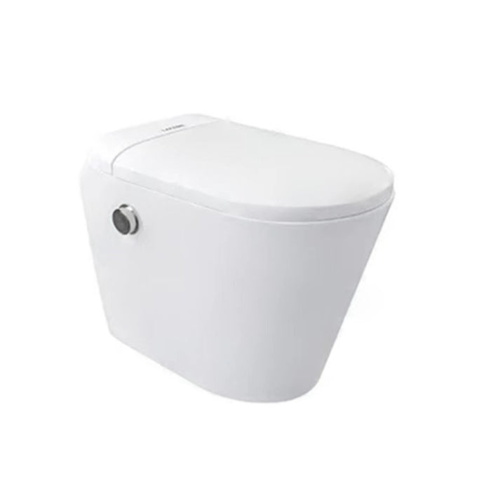 590*400*500mm Lafeme Autolux Rimless Gloss White Ceramic Smart Wall Floor Toilet - HD reno