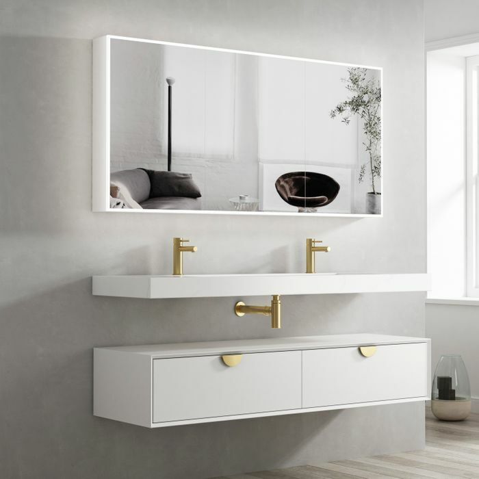 750-1500*650*130mm OTT Moonlight Wall Mounted LED Shaving Cabinet