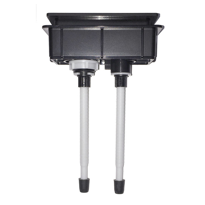 89*44mm Fienza Matt Black Universal Rectangular Flush Buttons For Back To Wall Toilet Suites