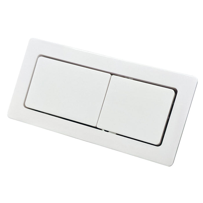 89*44mm Fienza Gloss White Universal Rectangular Flush Buttons For Back To Wall Toilet Suites