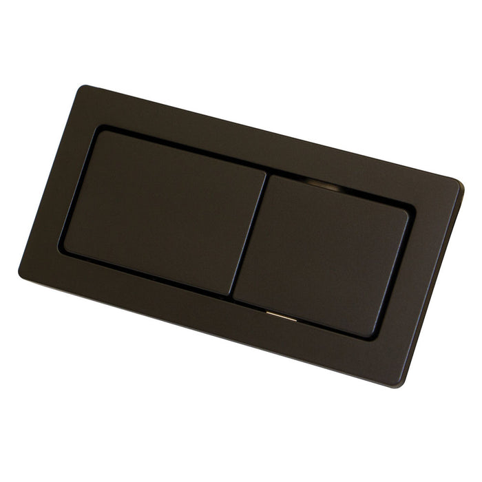 89*44mm Fienza Matt Black Universal Rectangular Flush Buttons For Back To Wall Toilet Suites