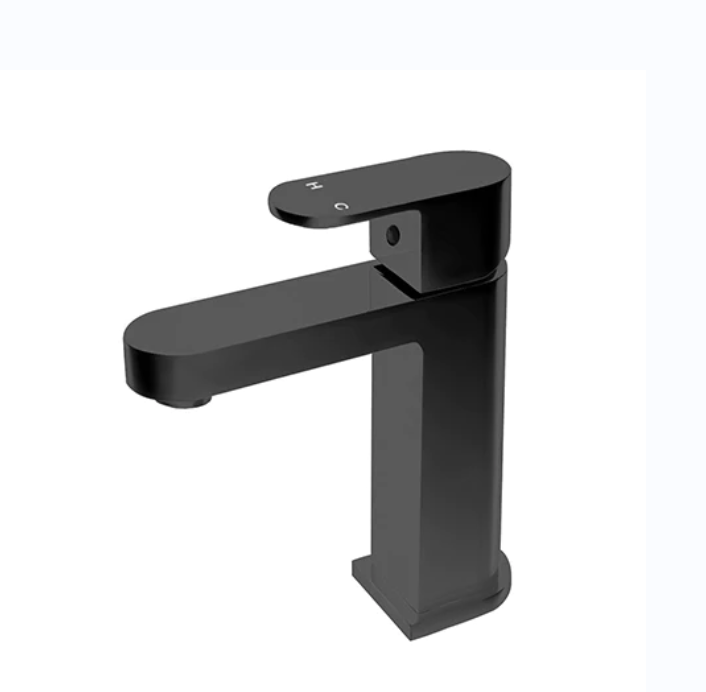 Modernnational Eva Matt Black Solid Brass Basin Mixer