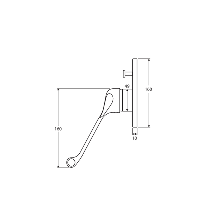 Fienza Stella Care Chrome Solid Brass Wall Diverter Mixer