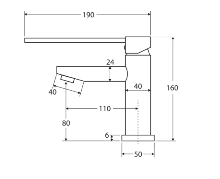Fienza Isabella Care Chrome Solid Brass Basin Mixer