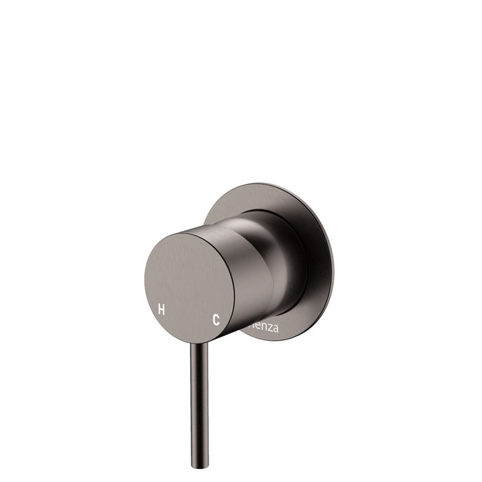 65mm Fienza Kaya Chrome/Matt White/Matt Black/Brushed Nickel/Gun Metal/Urban Brass/Brushed Copper Solid Brass Small Round Plate Wall Mixer