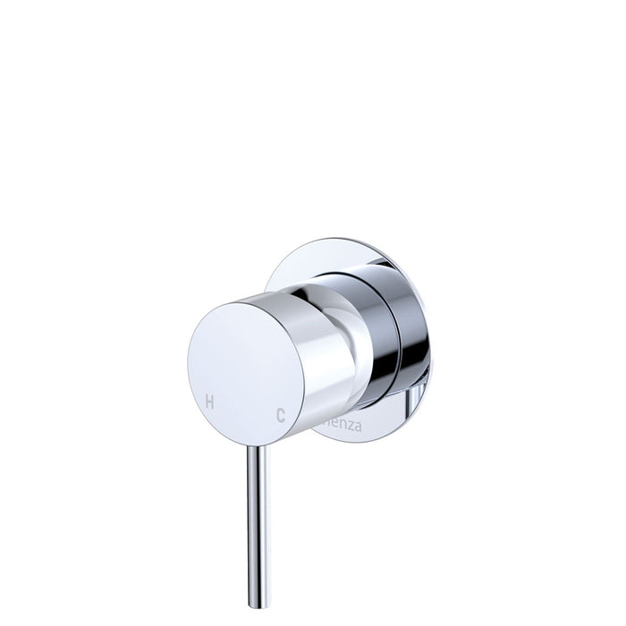65mm Fienza Kaya Chrome/Matt White/Matt Black/Brushed Nickel/Gun Metal/Urban Brass/Brushed Copper Solid Brass Small Round Plate Wall Mixer