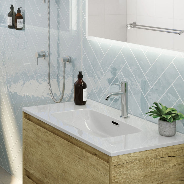 Fienza Kaya Chrome/Matt White/Matt Black/Brushed Nickel/Gun Metal/Urban Brass/Brushed Copper Solid Brass Round Basin Mixer