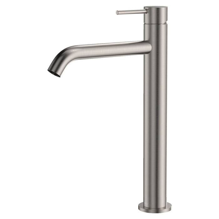 Fienza Kaya Chrome/Matt White/Matt Black/Brushed Nickel/Gun Metal/Urban Brass/Brushed Copper Solid Brass Round Tall Basin Mixer