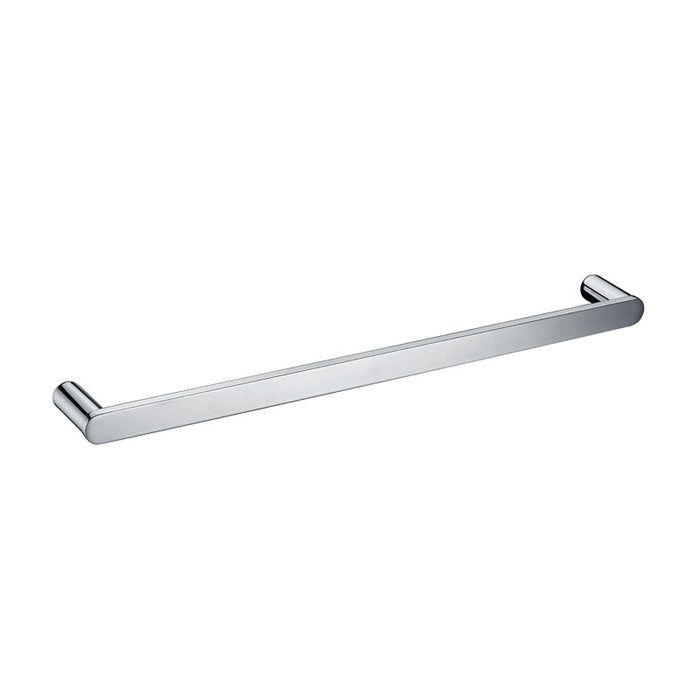 800mm Chrome/Matt Black/Brushed Gold/Brushed Nickel/Gunmetal Grey Stainless Steel RUND Single Towel Rail - HD reno