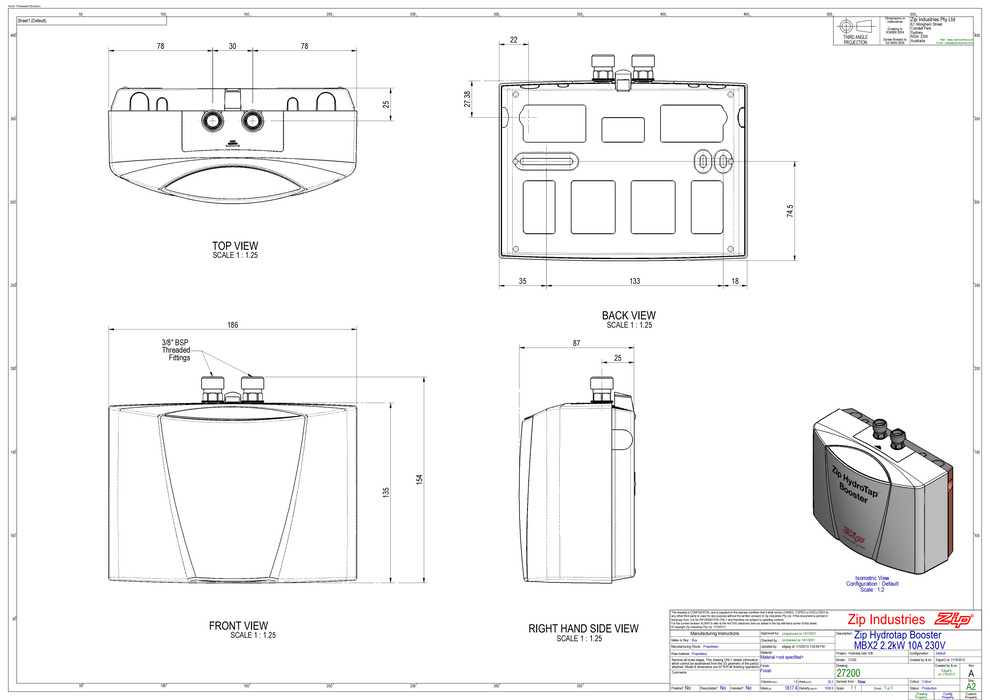 Zip HydroTap G4 Booster Upgrade Kit