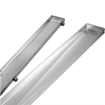 600-1800mm Somer Silver Wide Tile Insert Floor Grate Tile Insert Drain (80mm Outlet)