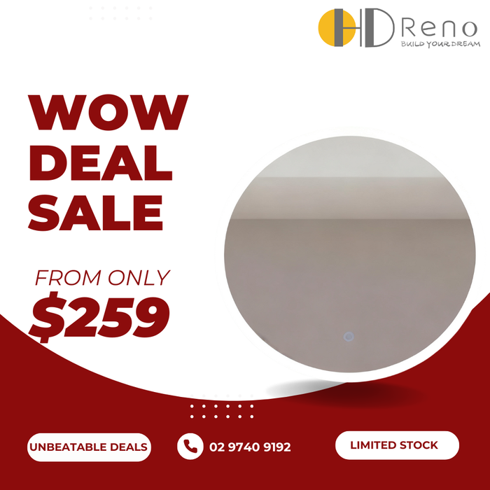 800/600*800/600*35mm Infinity Hamilton Gold/Black/Frameless Aluminium Glass Round Pencil Edge LED Mirror