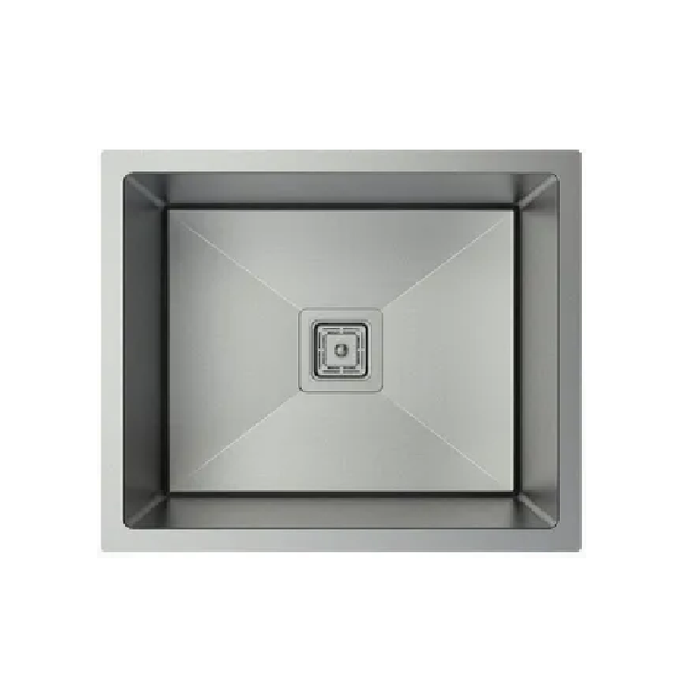 540*450*220mm CJ 304 Grade S/Steel Single Bowl Round Edges Nano Glaze Scratch Resistant Sink - HD reno