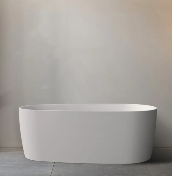 1500/1700*800*600mm ABS Vista Riva-Slim Matt White Special Shape Acrylic Freestanding Bathtub - HD reno