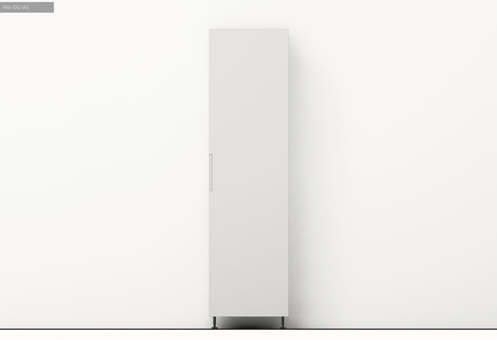 600*600*2300mm Satin White Finger Pull Pantry