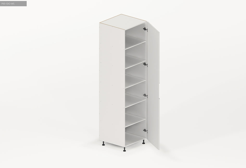 600*600*2300mm Satin White Finger Pull Pantry