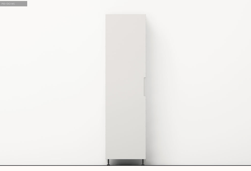 600*600*2300mm Satin White Finger Pull Pantry