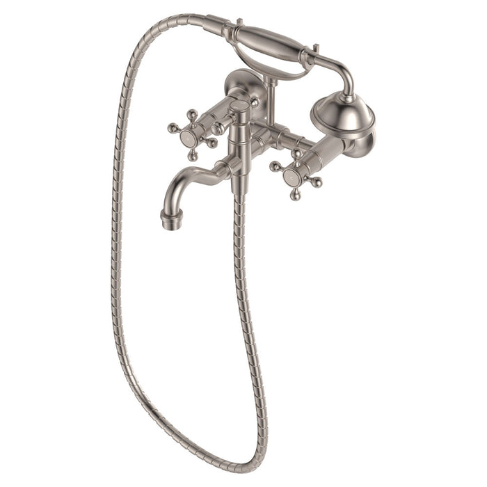 Fienza Lillian Urban Brass/Matt Black/Brushed Nickel/Chrome Solid Brass With Hand Shower Exposed Bath Tap Set