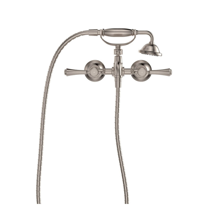 Fienza Lillian Urban Brass/Matt Black/Brushed Nickel/Chrome Solid Brass With Hand Shower Lever Exposed Bath Tap Set