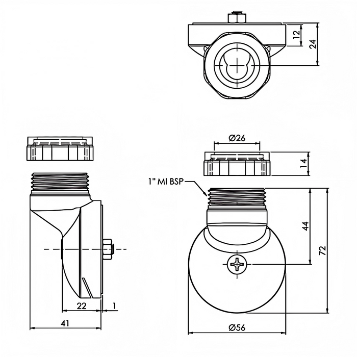 Top Entry Exposed Spreader