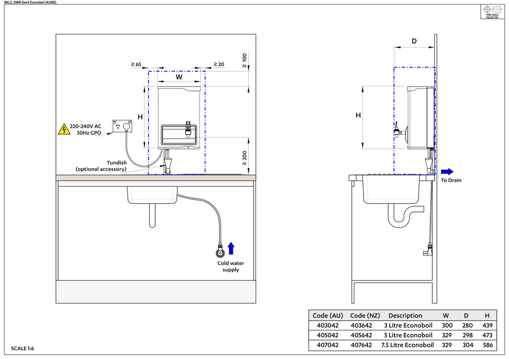 Zip Econoboil 3 Litre White