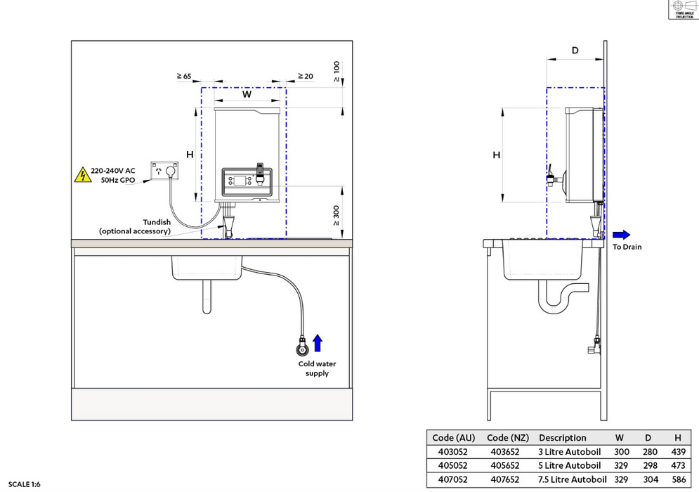 Zip Autoboil 3 Litre White