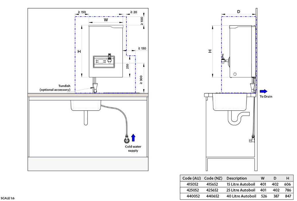 Zip Autoboil 40 Litre White