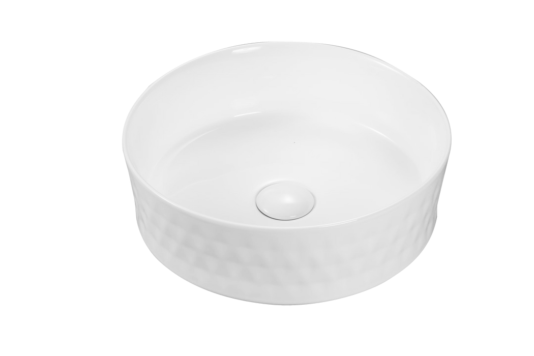 360*360*120mm Round Ceramic Above Counter Basin - HD reno