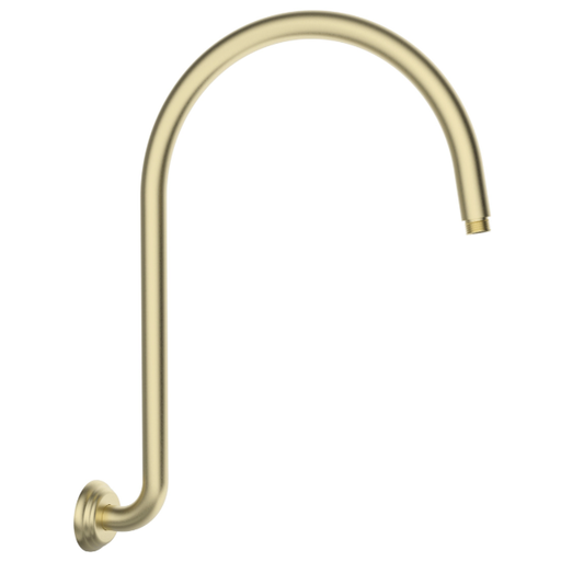 ACL Clasico Chrome/Brushed Nickel/Brushed Gold/Matt Black High-rise Brass Shower Arm - HD reno