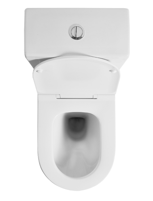 710*390*830mm Poseidon Stella Gloss White Rimless Back To Wall Toilet