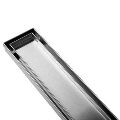 600-1800mm Somer Silver Wide Tile Insert Floor Grate Tile Insert Drain (80mm Outlet)