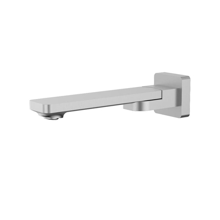 Ikon Ruki Brushed Nickel/Chrome/Matt Black/Gunmetal Grey/Brushed Gold Solid Brass Square Swivel Bath Spout - HD reno