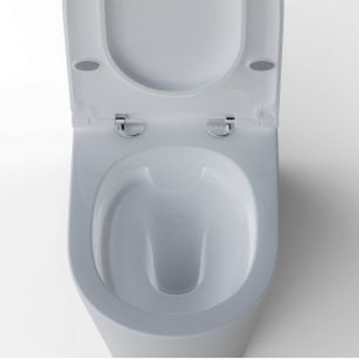 700*385*820mm Aquaperla Arrow Sergio Dual Washdown Two-piece Ceramic Gloss White Rimless Back To Wall Toilet - HD reno