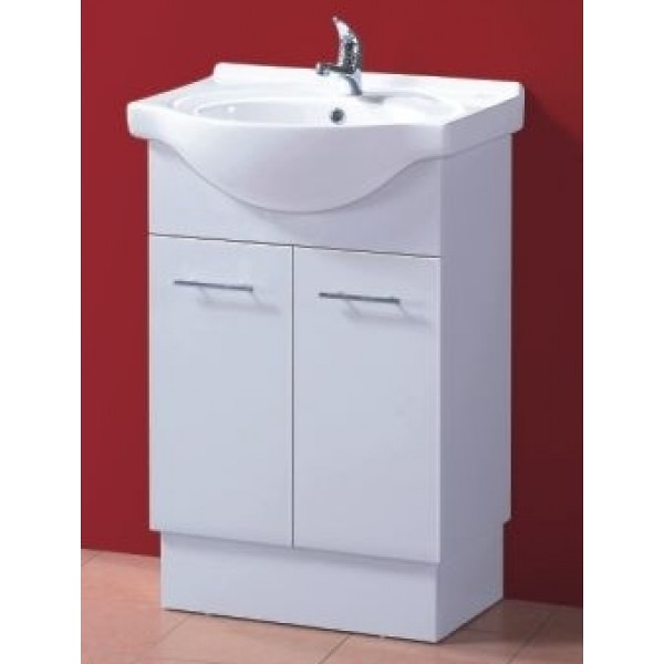 450-1200mm ROMA Semi-recessed White China Top With T Bar Handle Freestanding Bathroom Vanity