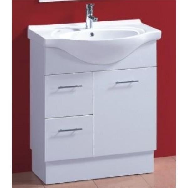 450-1200mm ROMA Semi-recessed White China Top With T Bar Handle Freestanding Bathroom Vanity