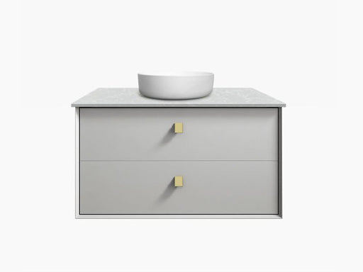 900*460*550mm Boston Light Grey High Moisture Resistant Plywood/Polyurethane Wall Hung Vanity - HD reno