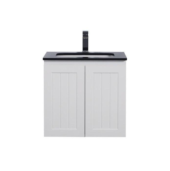 600-1500*460*580mm Lukka Archill Federation Matt White PVC Fluted Wall Hung Vanity