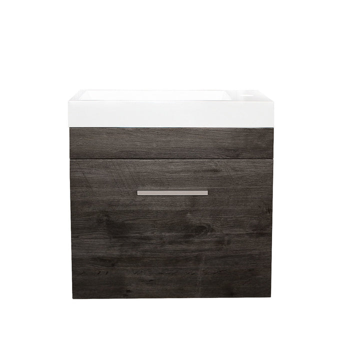 500*250mm Bathroom Vanity Mini MDF Dark Grey Freestanding/Wall Hung With Ceramic Top