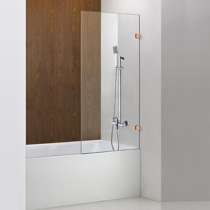 750/900x1500mm 10mm Tempered Bathtub Fixed Panel Black/Brushed Gold/Brushed Nickle/Chrome/Gun Metal Frameless Shower Screens - HD reno