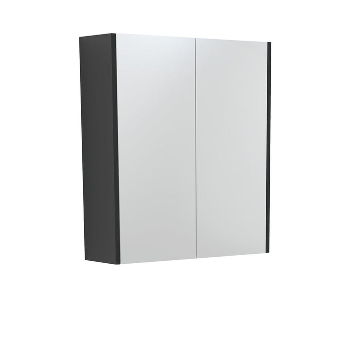 600-1500*670*180mm Fienza Satin Black Copper-free Glass Rectangle Pencil Edge Shaving Cabinet