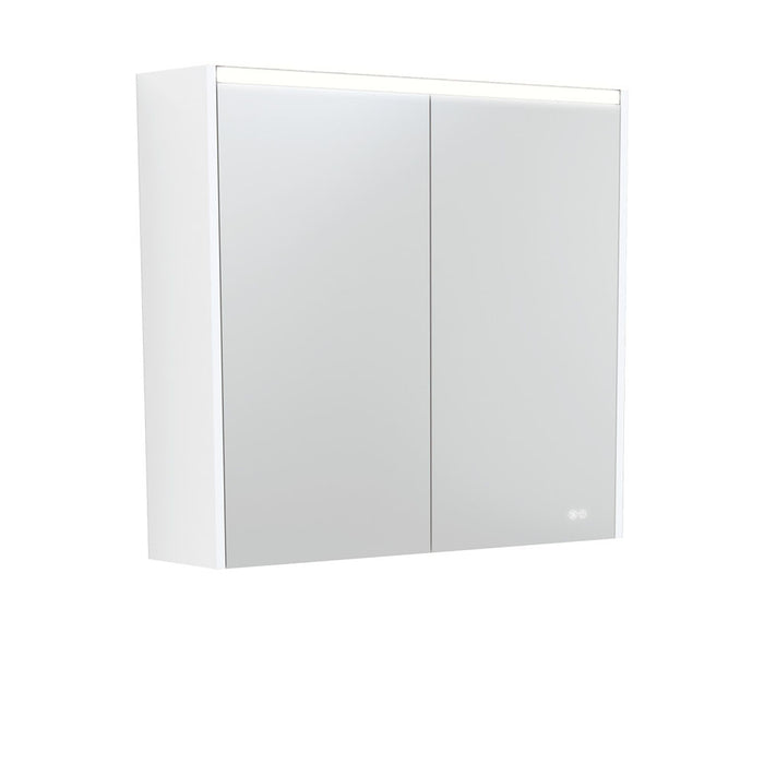 750-1200*670*180mm Fienza Satin White Copper-free Glass Rectangle Pencil Edge LED Shaving Cabinet